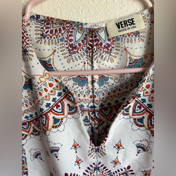 Verse Multicolor Mandala Print Sleeveless Boho Blouse - Picture 2 of 7